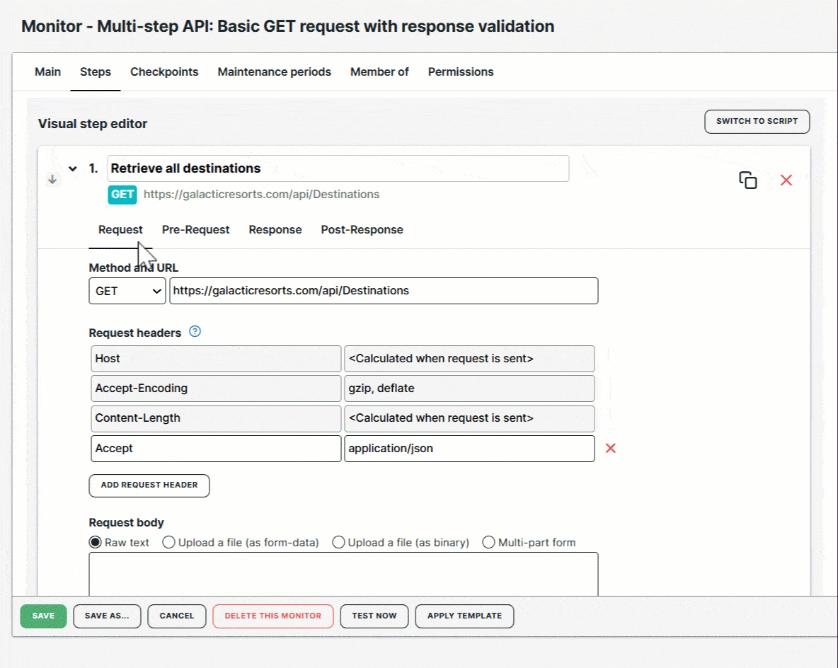 Request – Übersicht