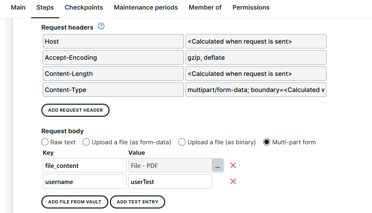 MSA Multipart Form