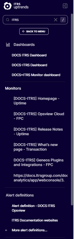 Screenshot eines Suchbeispiels